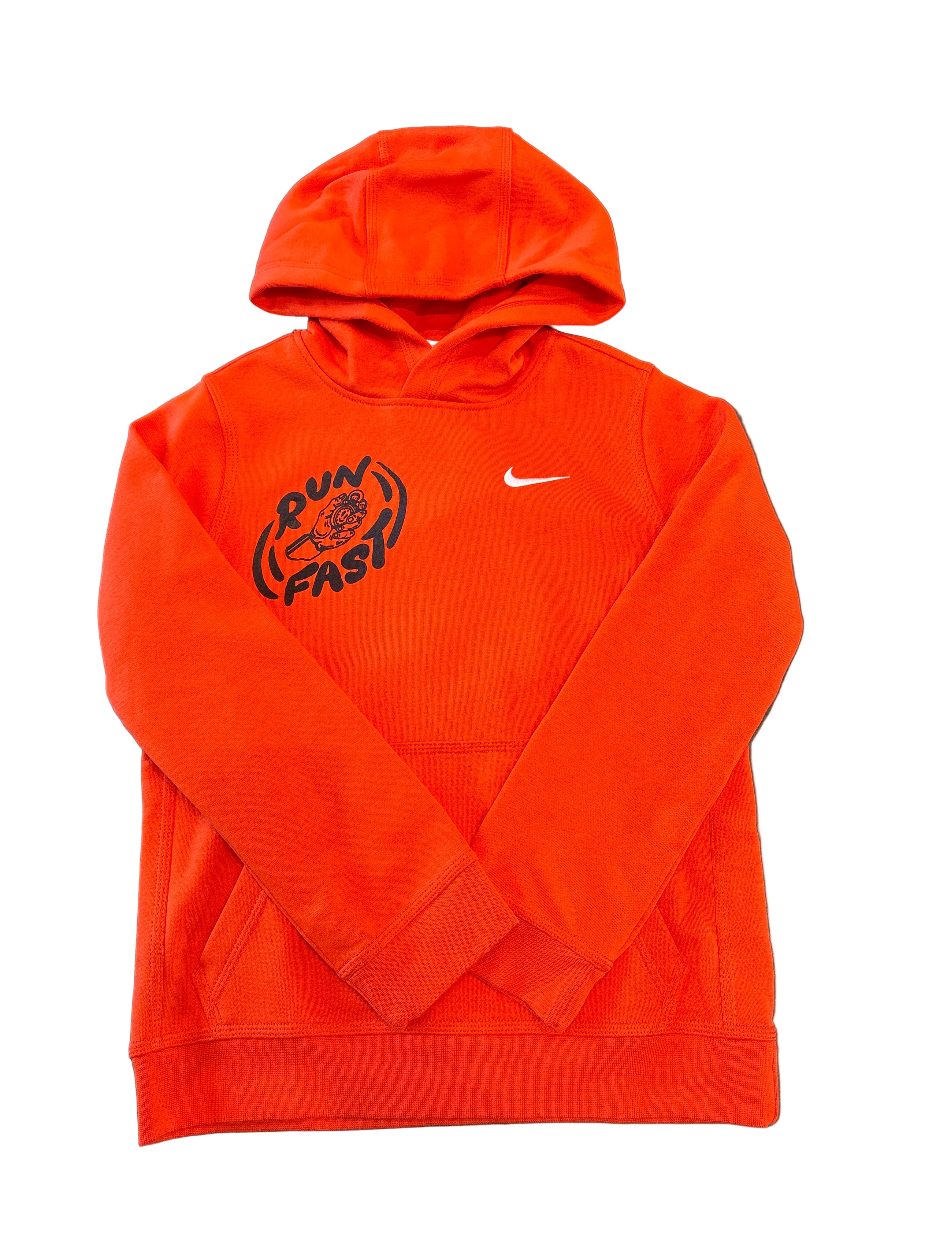 Kids' Nike Club Pullover Hoodie x Run Fast