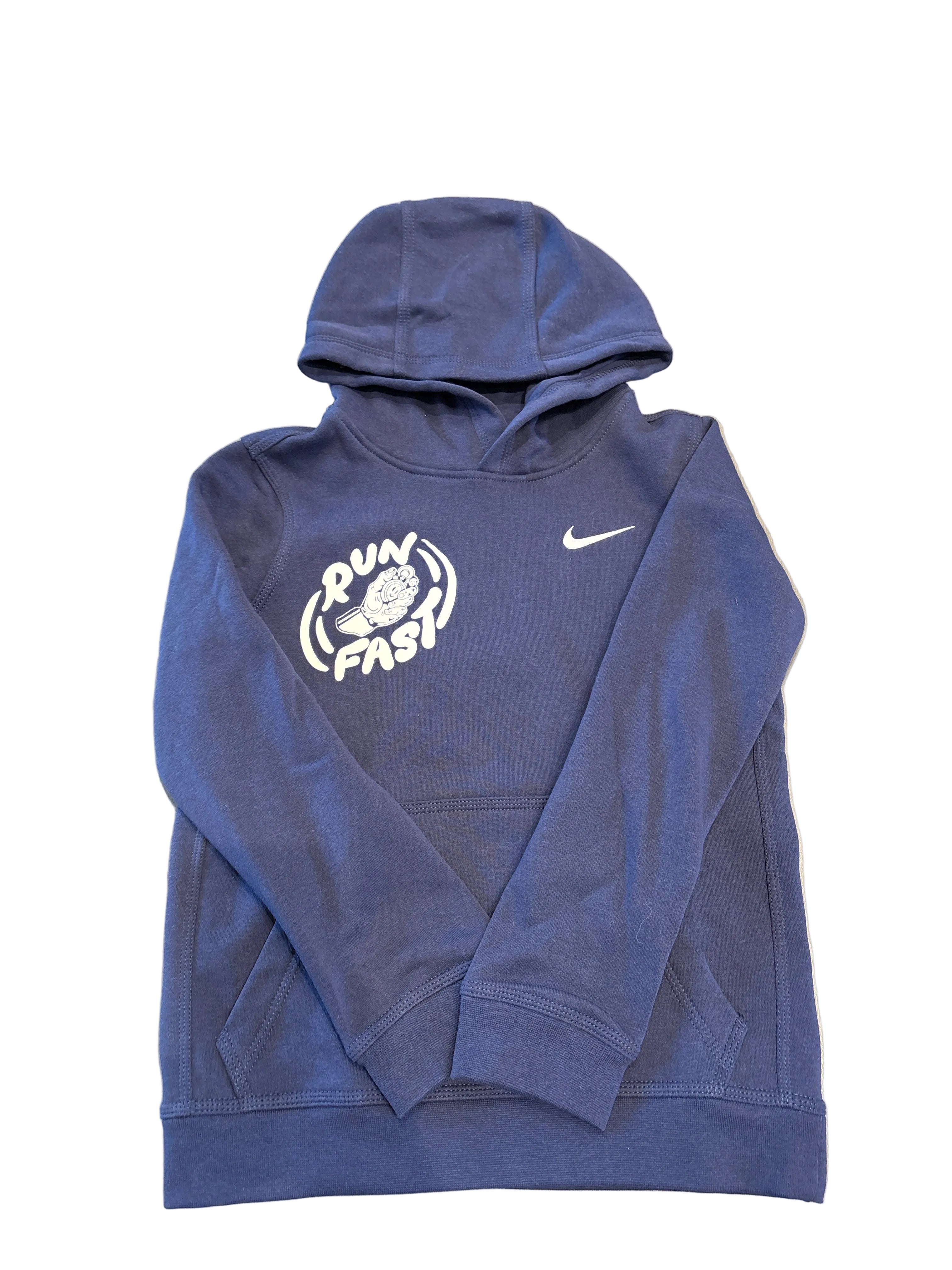 Kids' Nike Club Pullover Hoodie x Run Fast