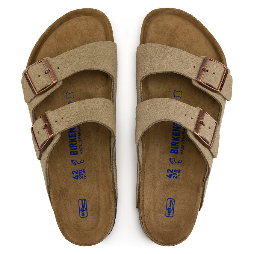Birkenstock Arizona Suede Leather Soft Footbed Sandal – Fast Break