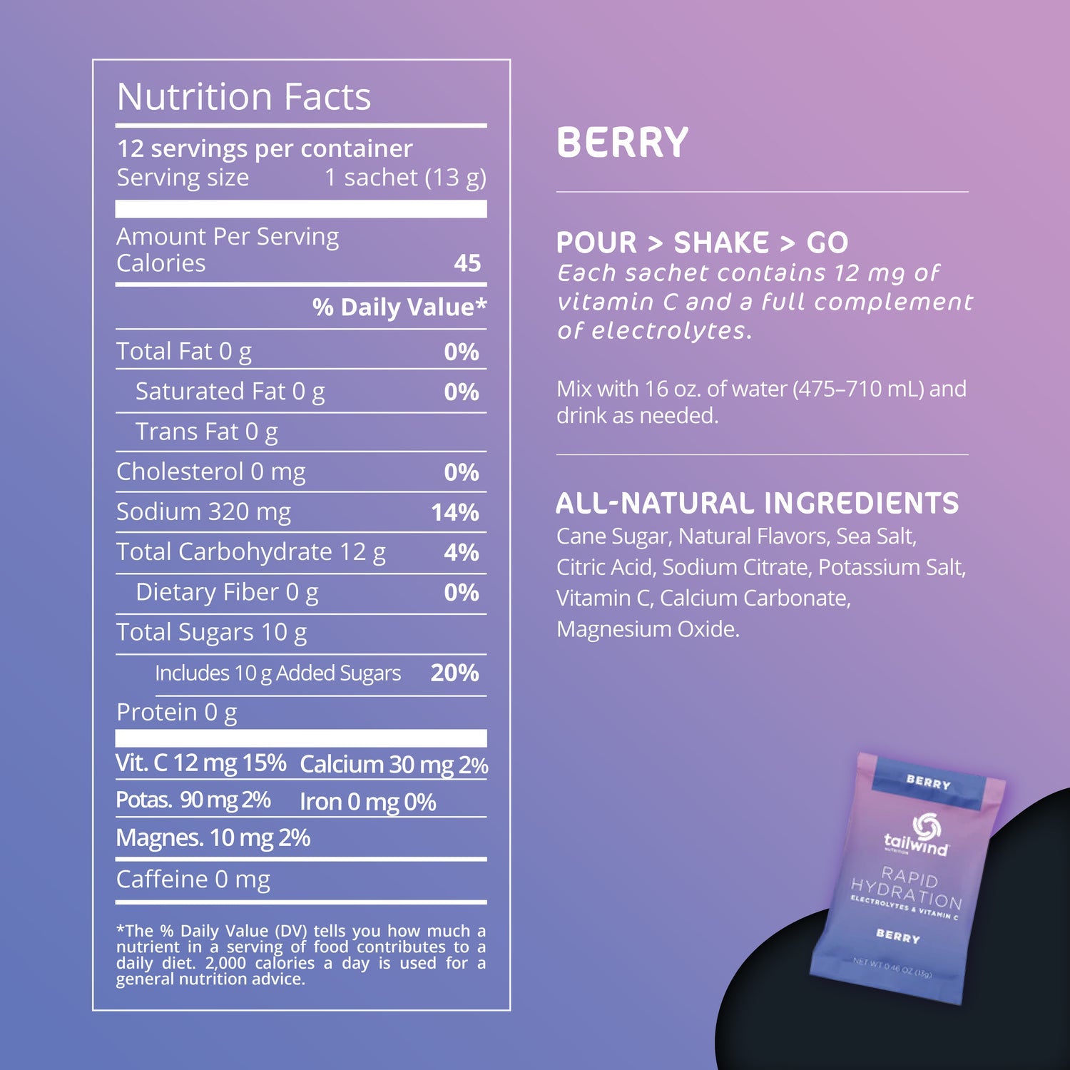 Tailwind Nutrition Rapid Hydration