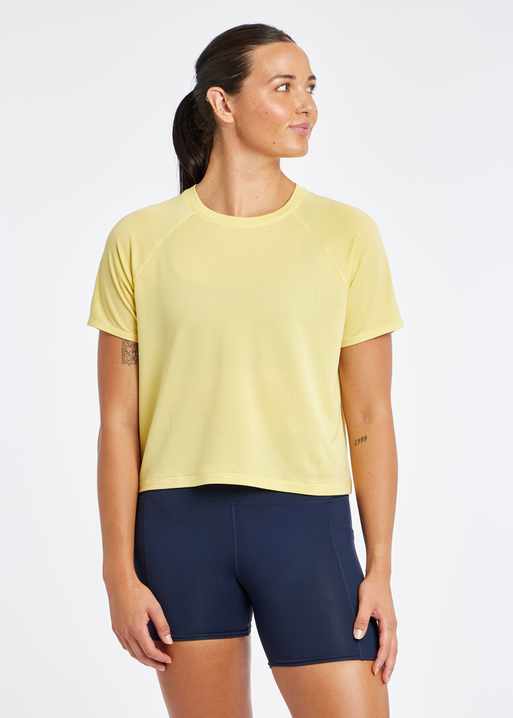 Oiselle Flyout Boxy Short Sleeve