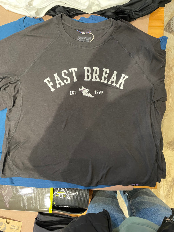 Women's Patagonia S/S Cap Cool Trail Cropped Shirt - Fast Break