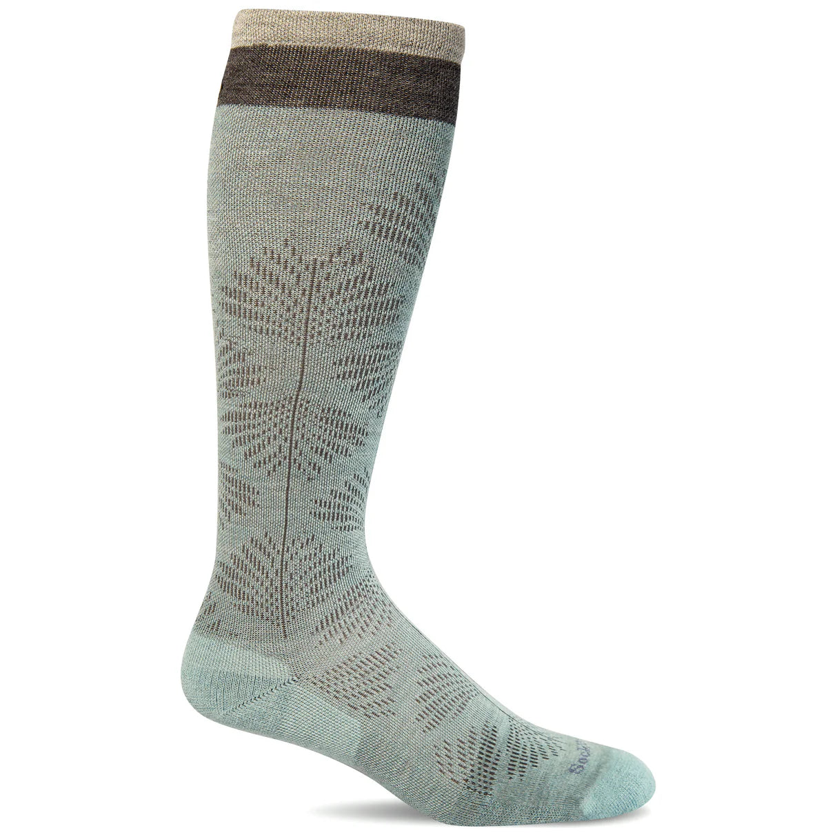 Women's Sockwell Full Floral | Moderate Graduated Compression Socks | Wide Calf Fit