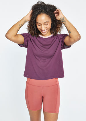 Oiselle Flyout Boxy Short Sleeve